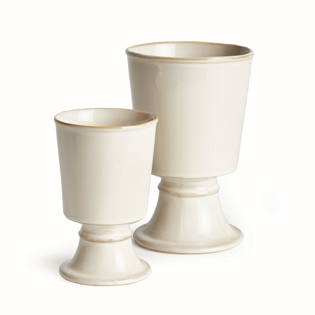 Design Shop Kelcy Footed Cachepots, Set Of 2