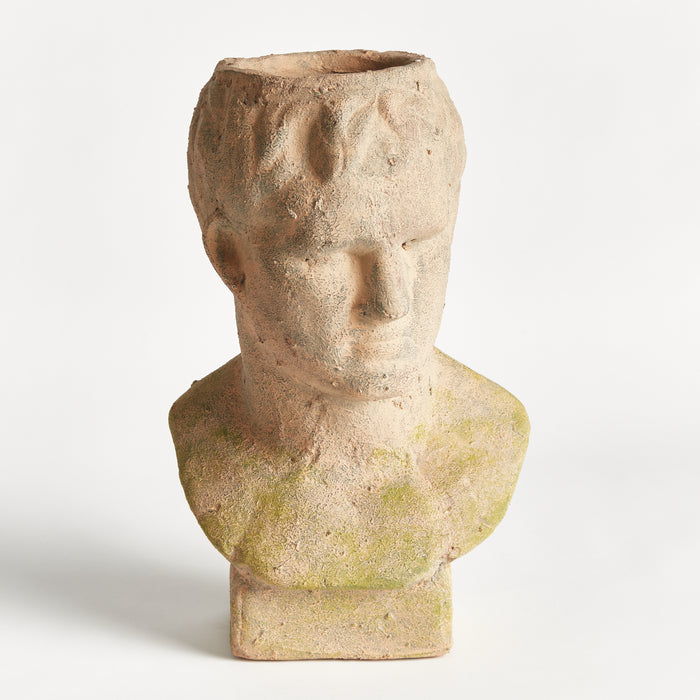 Design Shop Weathered Garden Male Bust Planter
