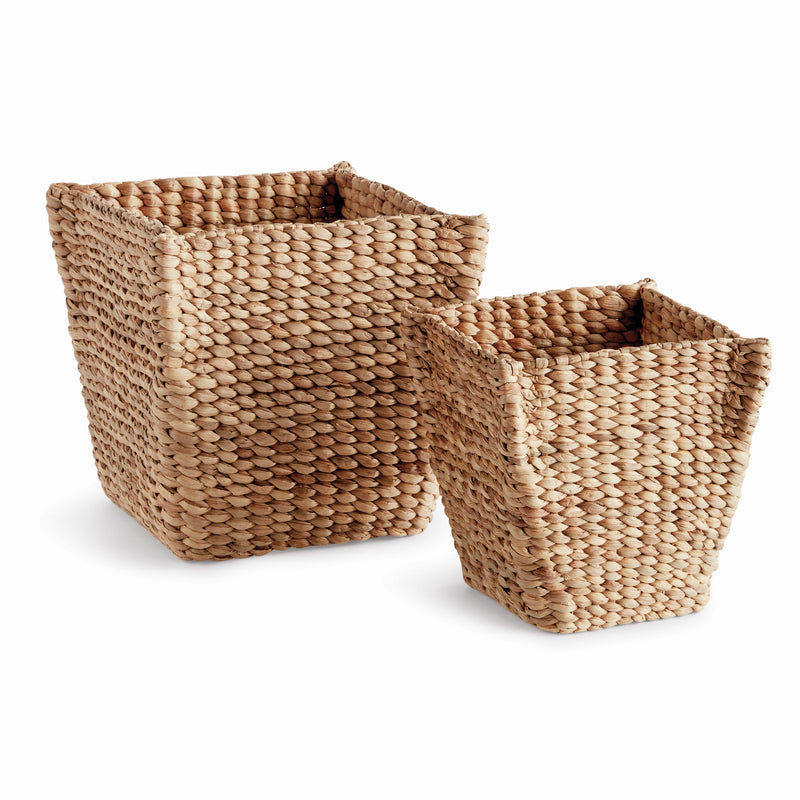 Design Shop Water Hyacinth Tapered Baskets, Set Of 2