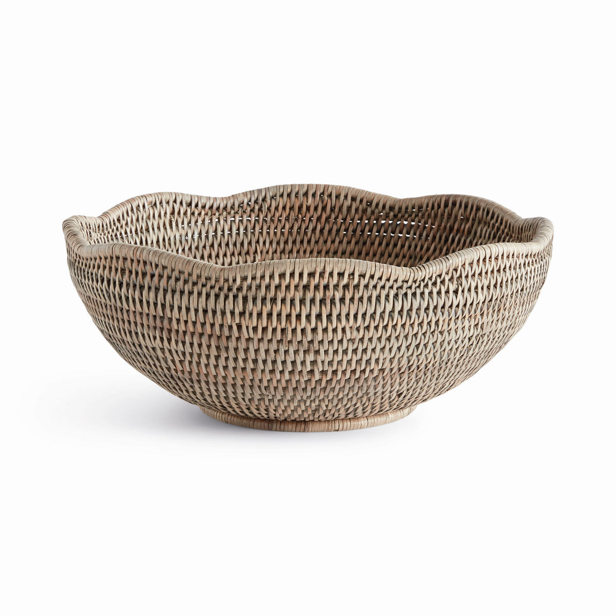 Design Shop Burma Rattan Scalloped Edge Bowl