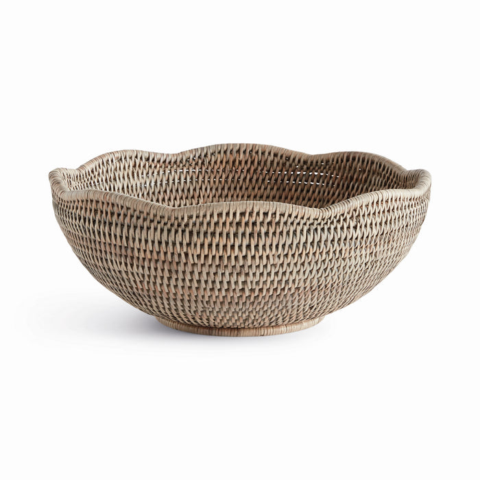 Design Shop Burma Rattan Scalloped Edge Bowl