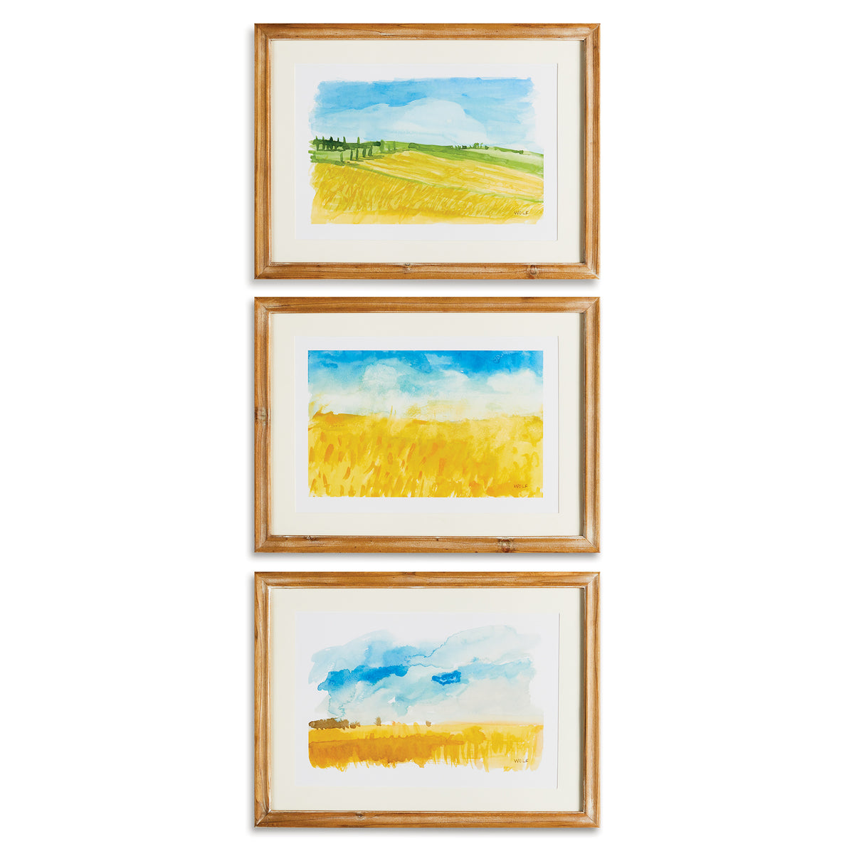 Design Shop European Landscape Prints, Set Of 3