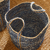 Design Shop Denim Round Baskets, Set Of 3