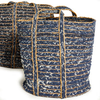 Design Shop Denim Round Baskets, Set Of 3