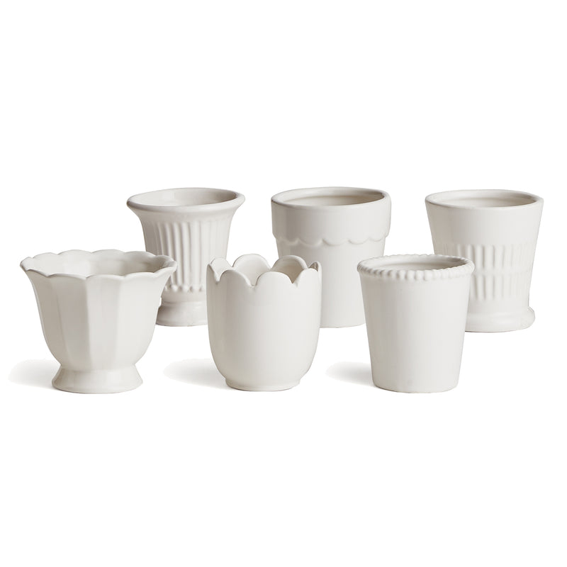 Design Shop Mirabelle Mini Cachepots, Set Of 6