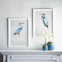 Design Shop Blue Heron Prints, Set Of 2