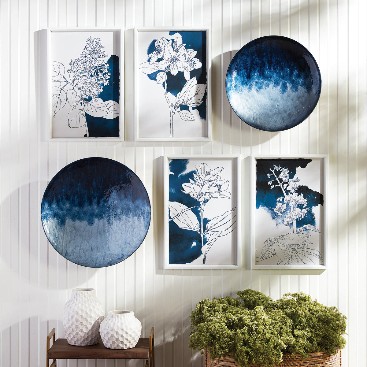 Design Shop Studio Floral Sketches, Set Of 4