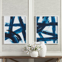 Design Shop Indigo Abstracts, Set Of 2
