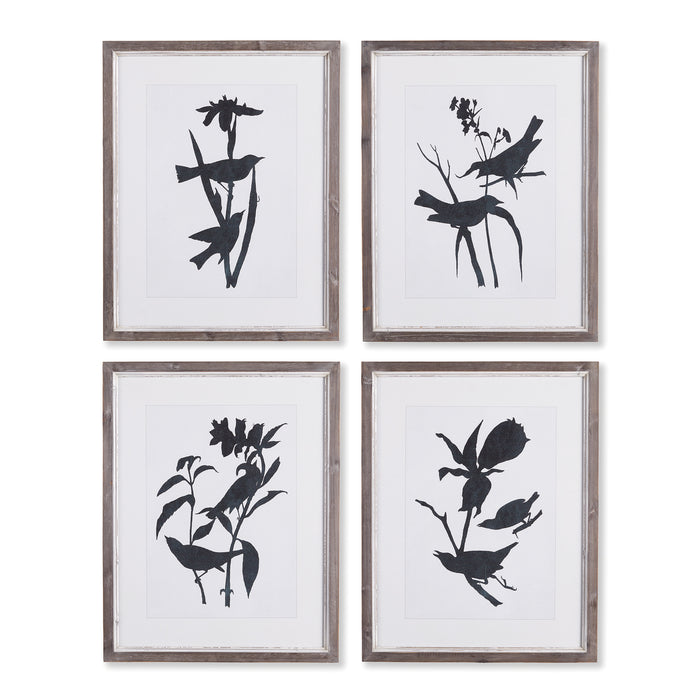 Design Shop Bird Silhouette Prints, Set Of 4