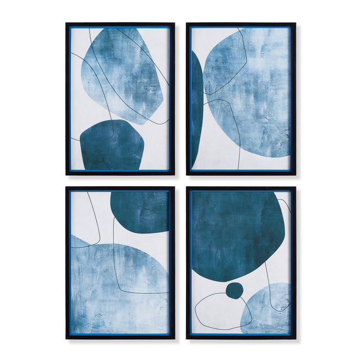 Design Shop Abstract Ecliptic Prints, Set Of 4