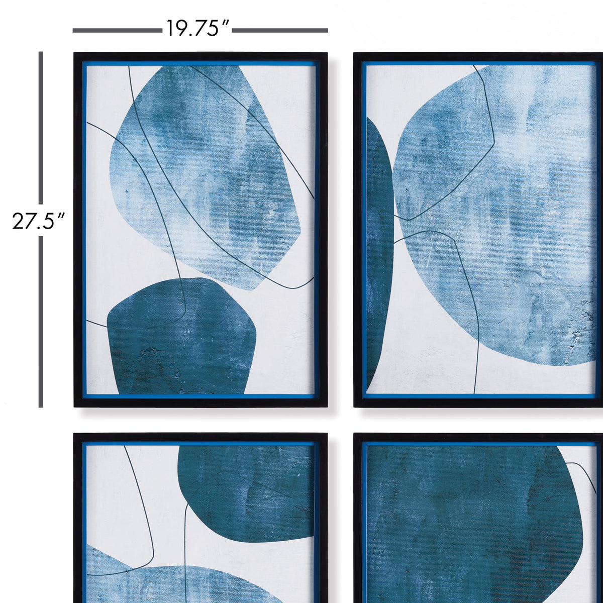 Design Shop Abstract Ecliptic Prints, Set Of 4