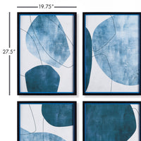 Design Shop Abstract Ecliptic Prints, Set Of 4