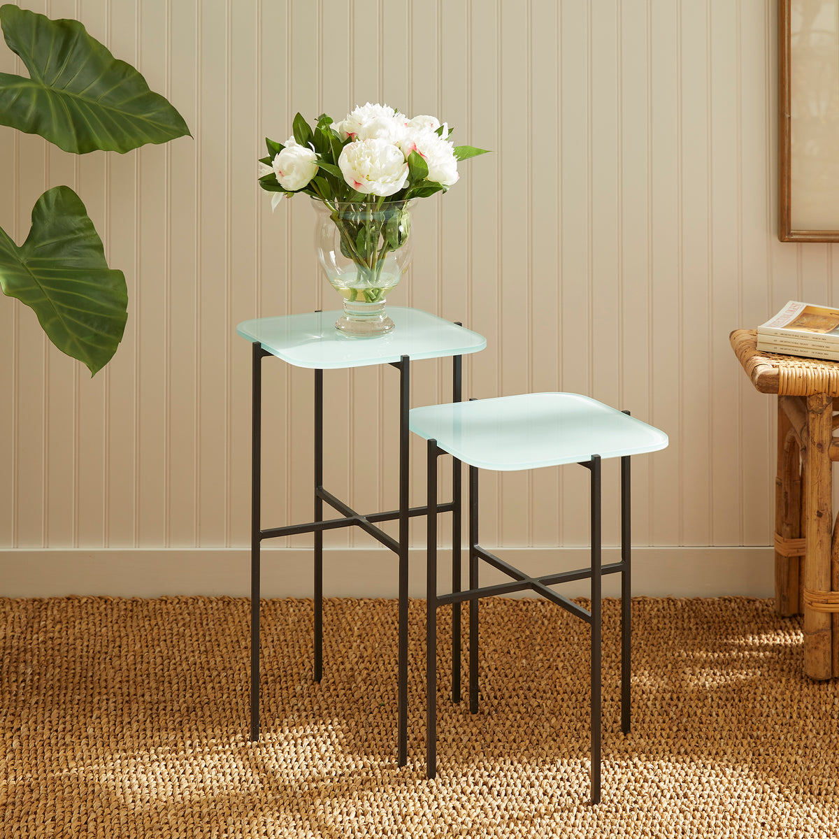 Design Shop Kenzie Square Tables, Set Of 2