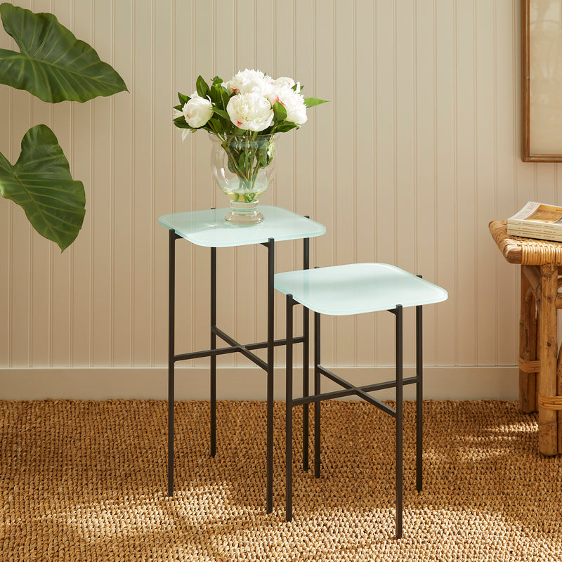 Design Shop Kenzie Square Tables, Set Of 2