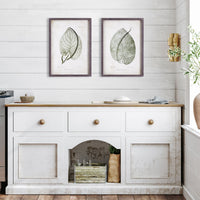 Design Shop Cordate Leaf Study, Set Of 2