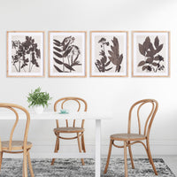 Design Shop Pressed Foliage Prints, Set Of 4