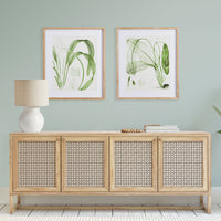 Design Shop Aquatic Leaf Prints, Set Of 2