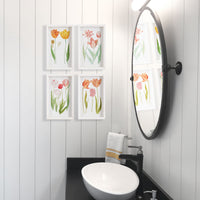 Design Shop Tulip Prints, Set Of 4