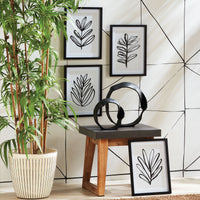 Design Shop Sketched Leaf Prints, Set Of 4