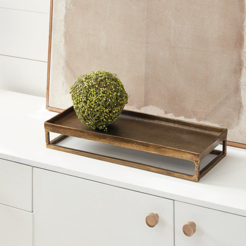Design Shop Cabot Raised Rectangular Tray