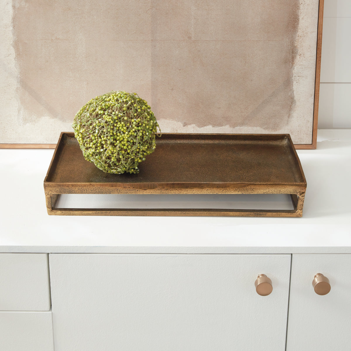 Design Shop Cabot Raised Rectangular Tray