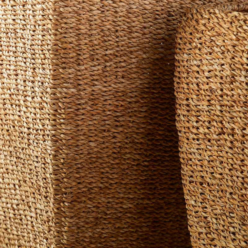 Design Shop Seagrass Tall Square Planters, Set Of 2