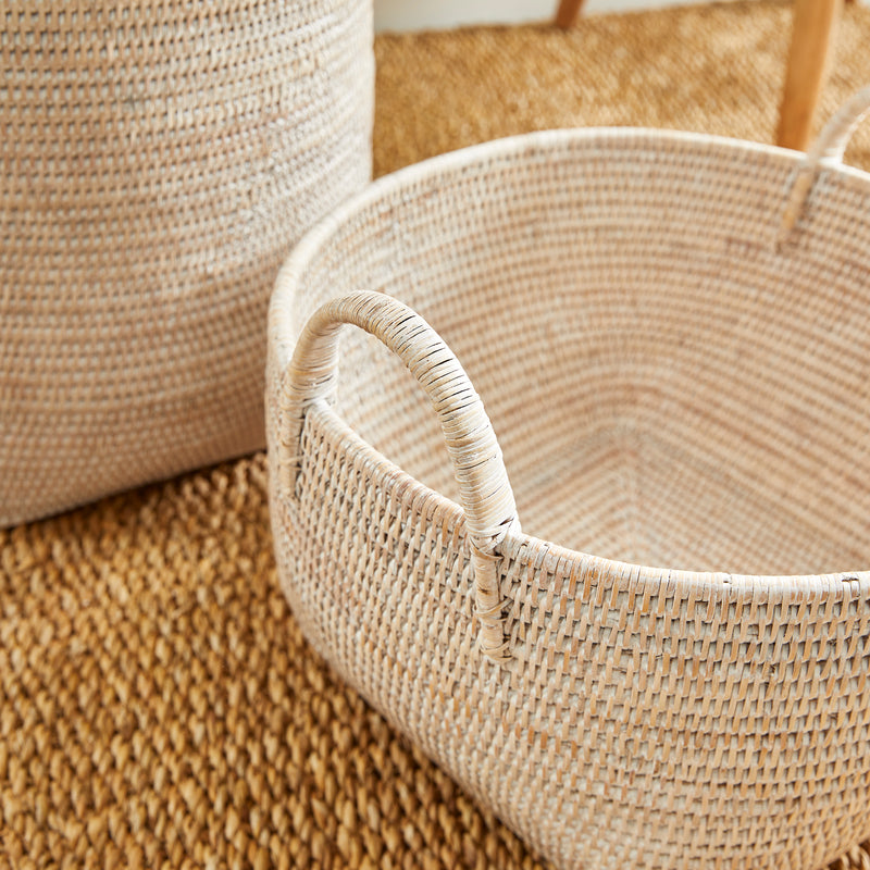 Design Shop Burma Rattan Orchard Baskets, Set Of 2