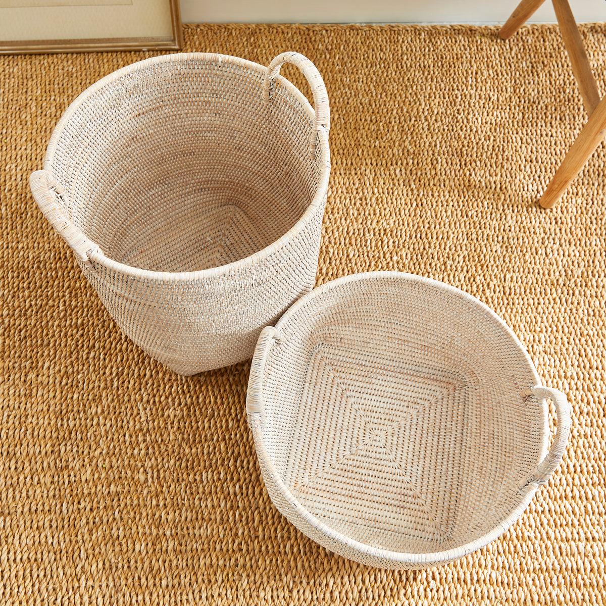 Design Shop Burma Rattan Orchard Baskets, Set Of 2