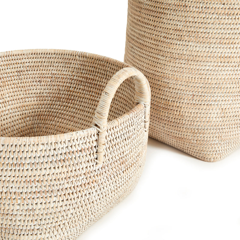 Design Shop Burma Rattan Orchard Baskets, Set Of 2
