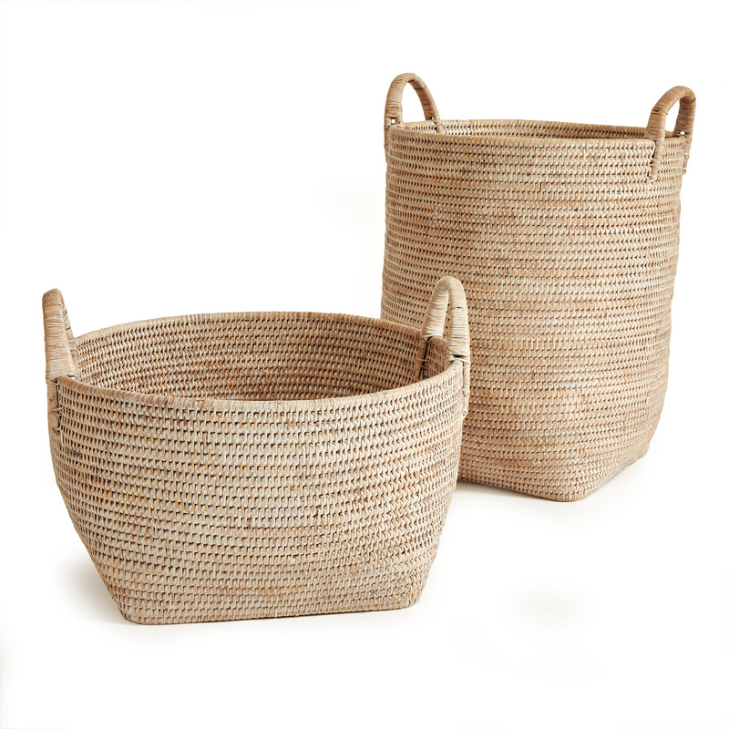 Design Shop Burma Rattan Orchard Baskets, Set Of 2