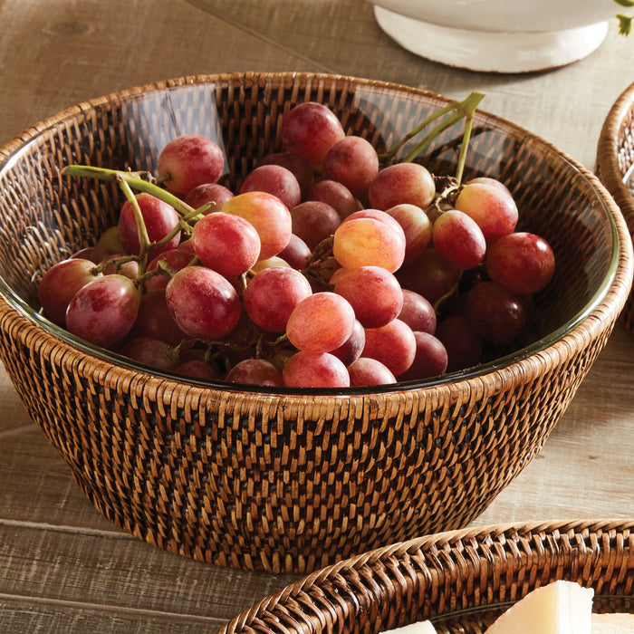 Design Shop Burma Rattan Serving Bowl 10.75"