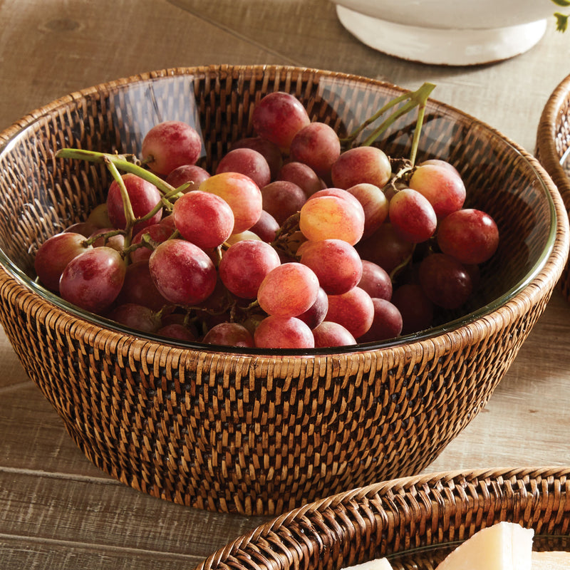 Design Shop Burma Rattan Serving Bowl 10.75"