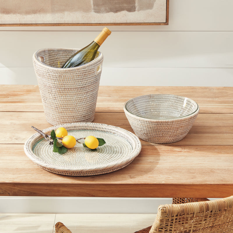 Design Shop Burma Rattan Serving Bowl 10.75"