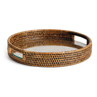 Design Shop Burma Rattan Round Serving Tray