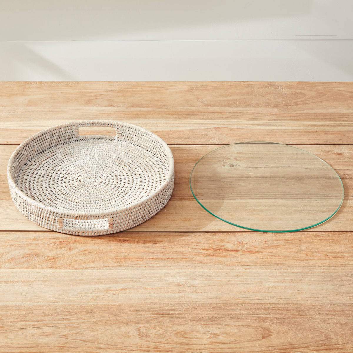 Design Shop Burma Rattan Round Serving Tray