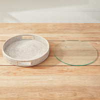 Design Shop Burma Rattan Round Serving Tray