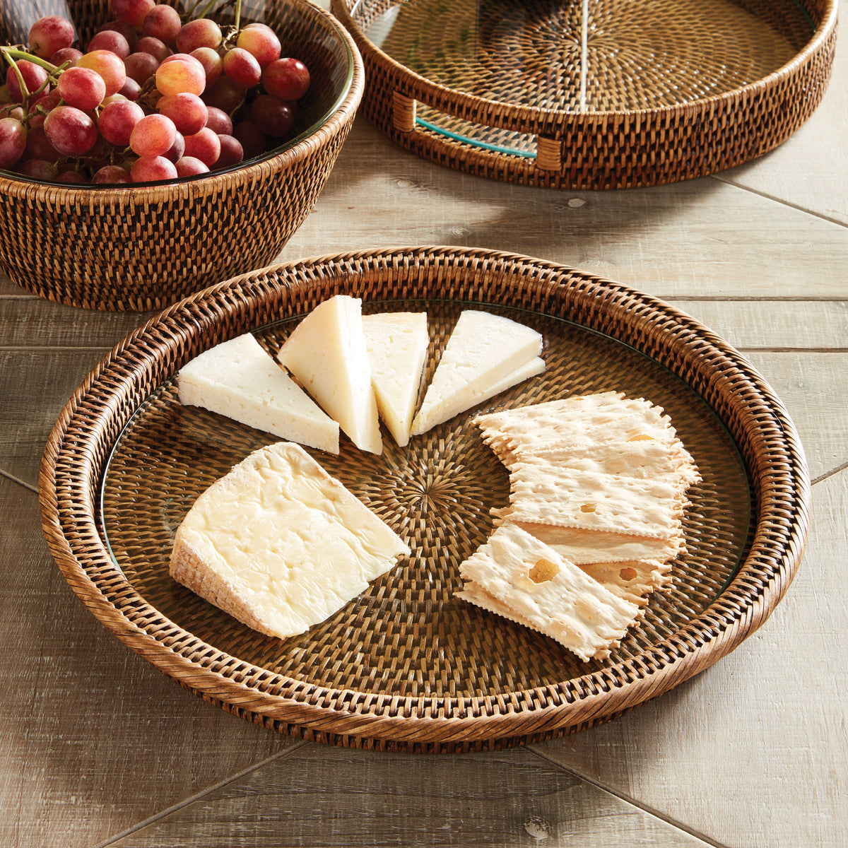 Design Shop Burma Rattan Serving Platter