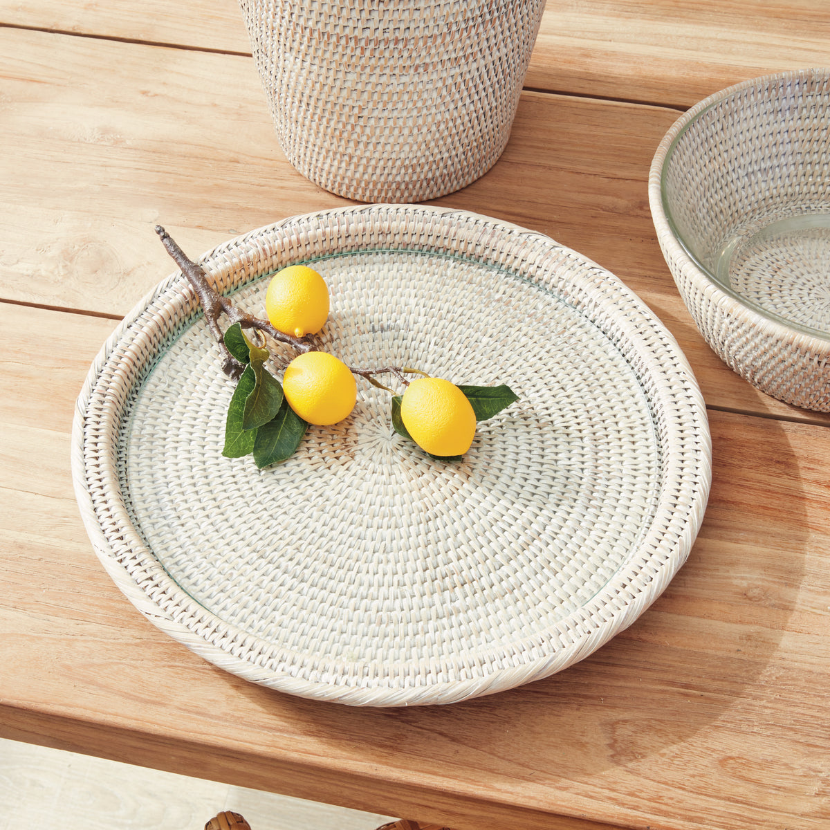 Design Shop Burma Rattan Serving Platter