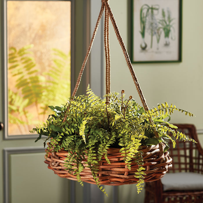 Design Shop Rattan Hanging Basket