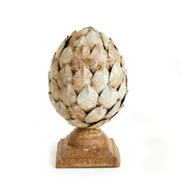 Design Shop Weathered Metal Artichoke Finial Small