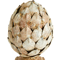 Design Shop Weathered Metal Artichoke Finial Small