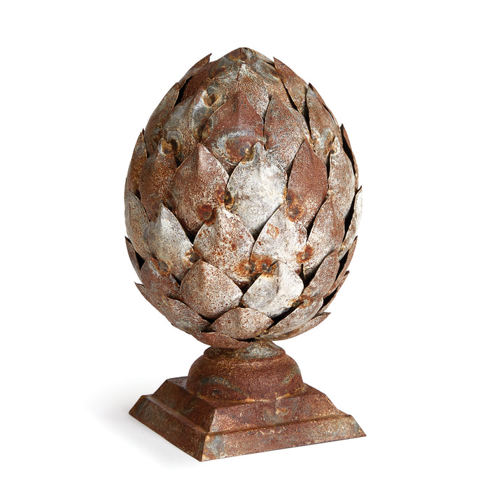 Design Shop Weathered Metal Artichoke Finial Small