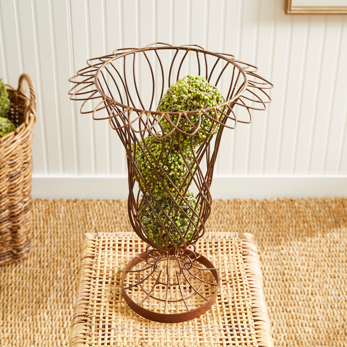 Design Shop Weathered Metal Wire Vase