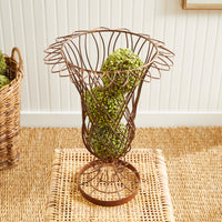 Design Shop Weathered Metal Wire Vase
