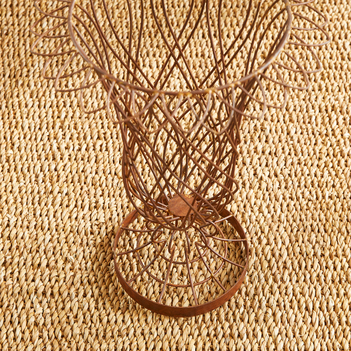 Design Shop Weathered Metal Wire Vase