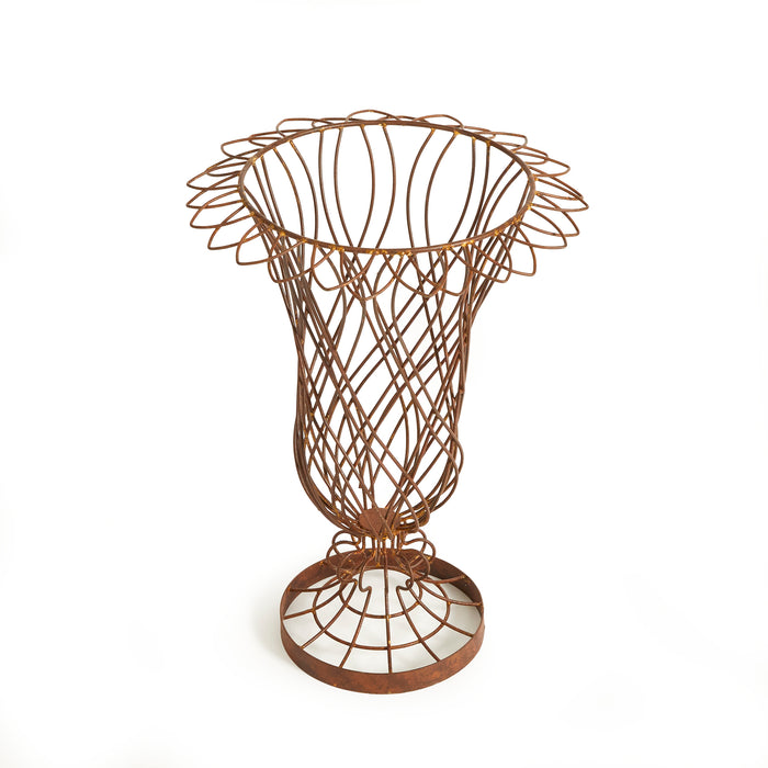 Design Shop Weathered Metal Wire Vase