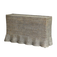 Design Shop Millie Woven Rattan Console Table, Antique Natural, 55"W
