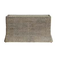 Design Shop Millie Woven Rattan Console Table, Antique Natural, 55"W
