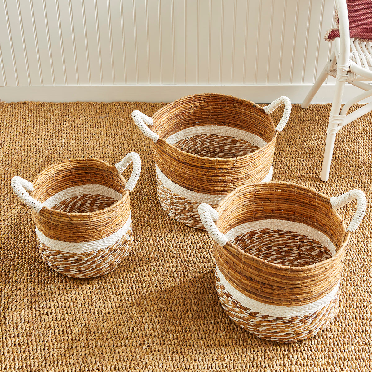 Design Shop Key Largo Round Baskets, Set Of 3