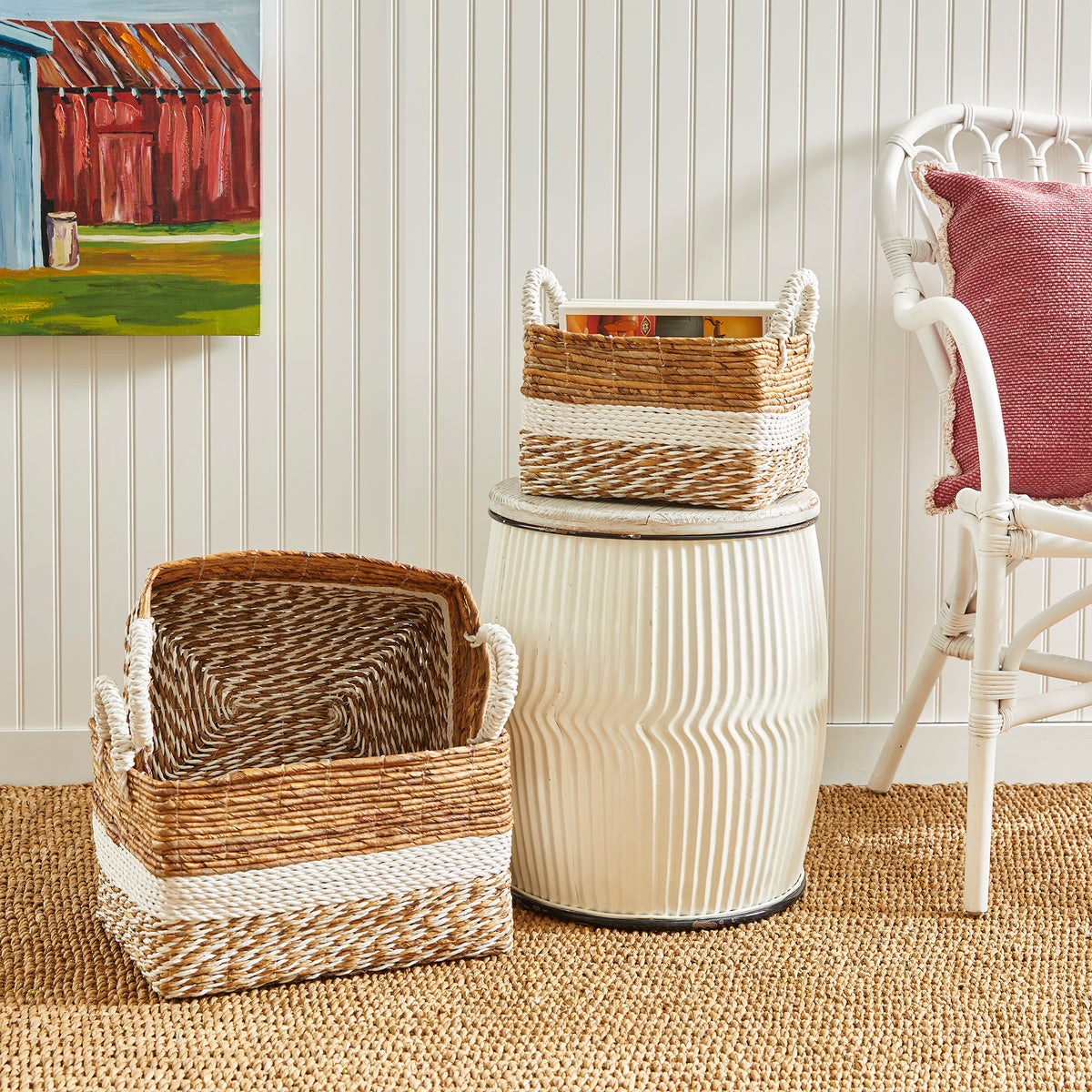 Design Shop Key Largo Rectangular Baskets, Set Of 3